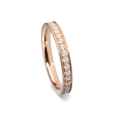 Alliance Ring Pavé Rotgold 750