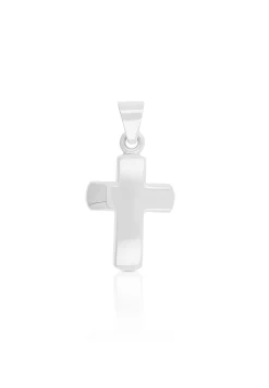 Anhänger Balken-Kreuz Weissgold 750, 18x9mm