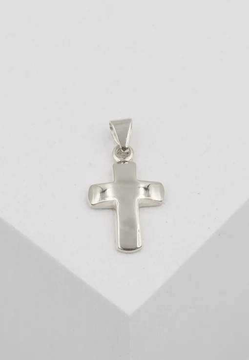 Anhänger Balken-Kreuz Weissgold 750, 18x9mm