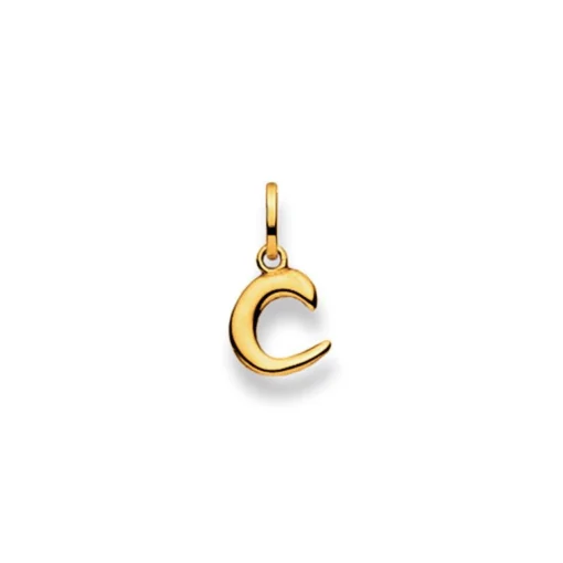 Anhänger Buchstabe C Gelbgold 750, 15 x 8mm