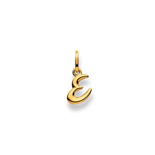 Anhänger Buchstabe E Gelbgold 750, 15 x 7mm