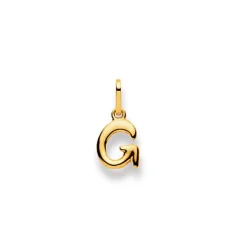 Anhänger Buchstabe G Gelbgold 750, 15 x 7mm