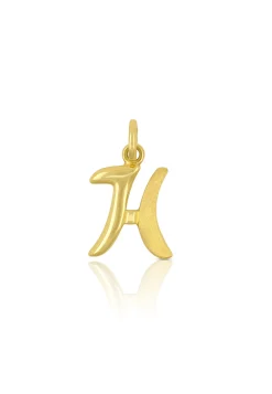 Anhänger Buchstabe H Gelbgold 750, 20x13mm