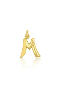 Anhänger Buchstabe M Gelbgold 750, 20x13mm