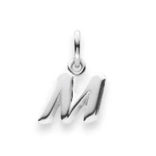 Anhänger Buchstabe M Silber 925, 13x7mm
