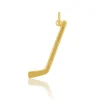 Anhänger Eishockey Gelbgold 750, 32x11mm