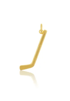 Anhänger Eishockey Gelbgold 750, 32x11mm
