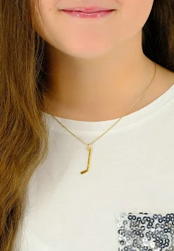 Anhänger Eishockey Gelbgold 750, 32x11mm