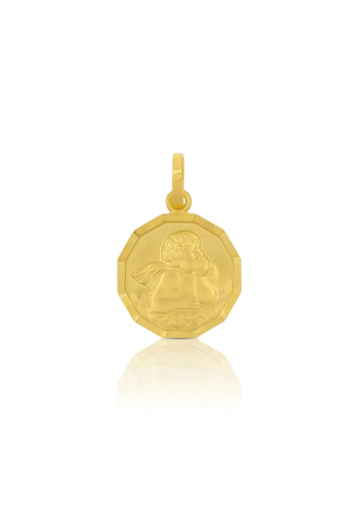 Anhänger Engel Gelbgold 750, 19x12mm