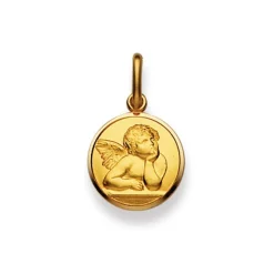 Anhänger Engel Gelbgold 375, 16x8mm
