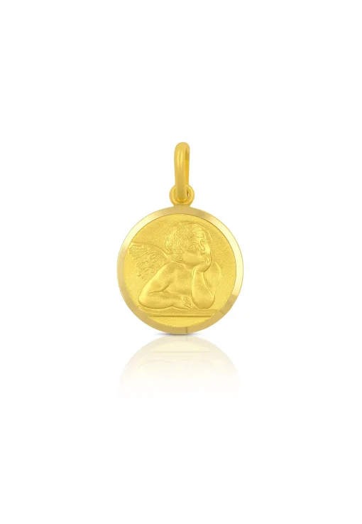 Anhänger Engel Gelbgold 750, 20x12mm
