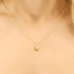 Anhänger Engel Gelbgold 375, 16x8mm