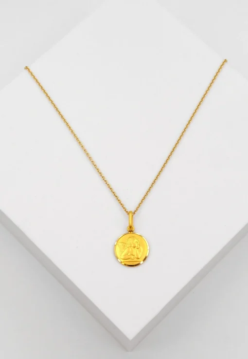 Anhänger Engel Gelbgold 750, 22x14mm