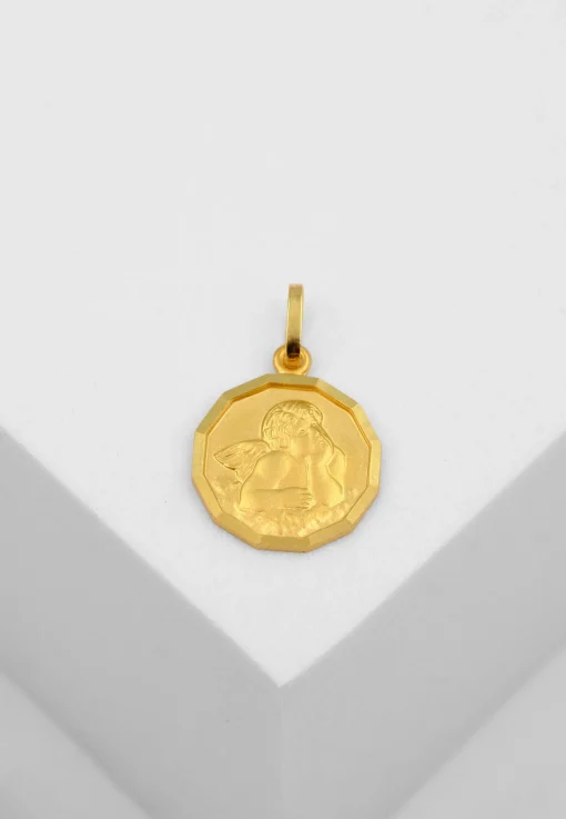 Anhänger Engel Gelbgold 750, 19x12mm
