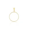 Anhänger 20er Vreneli-Fassung Gelbgold 750, 31x24mm