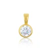 Anhänger Gelbgold 750 Zirkonia, 14x9mm