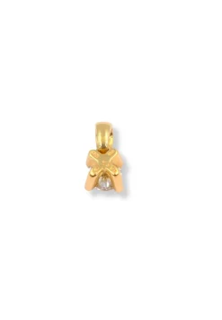 Anhänger 4-Griff-Fassung Diamant 0.30ct. Gelbgold 750