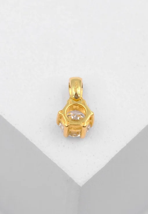 Anhänger 6-Griff-Fassung Diamant 0.50ct. Gelbgold 750