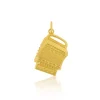 Anhänger Handharmonika Gelbgold 750, 28x16mm