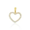 Anhänger Herz Gelbgold 750 Diamant 0.12ct. 10X9mm