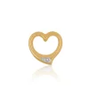 Anhänger Herz Gelbgold 750 Diamant 0.02ct. 12x12mm