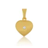 Anhänger Herz Gelbgold 750, 15x10mm