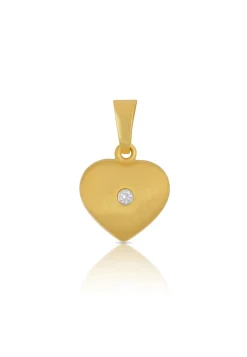 Anhänger Herz Gelbgold 750, 15x10mm
