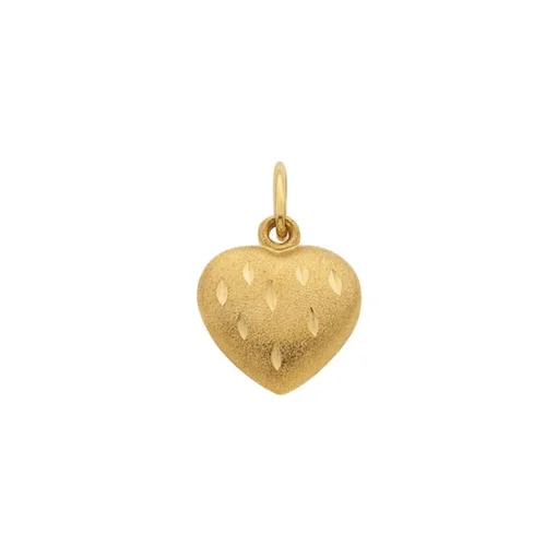 Anhänger Herz Gelbgold 750, 12x8mm