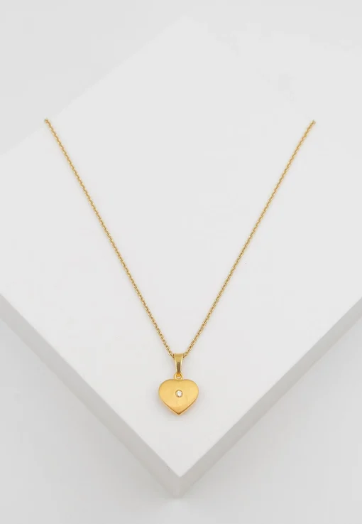 Anhänger Herz Gelbgold 750, 15x10mm