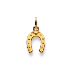 Anhänger Hufeisen Gelbgold 750, 19x10mm