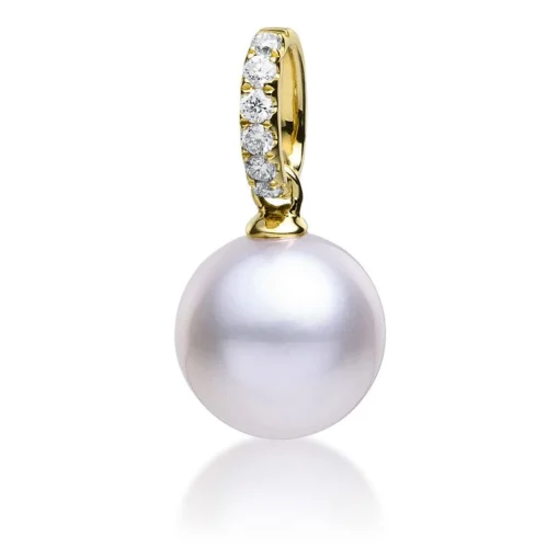 Anhänger 750/18K Gelbgold Diamant 0.14ct.