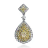 Anhänger 750/18K Gelbgold/Weissgold Diamant 1.43ct.