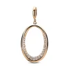 Anhänger 585/14K Roségold Diamant 0.1ct.