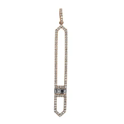 Anhänger 750/18K Rotgold Diamant 0.45ct.