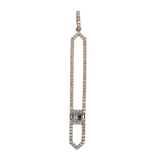 Anhänger 750/18K Rotgold Diamant 0.45ct.