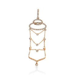 Anhänger 750/18K Rotgold Diamant 0.53ct.