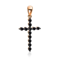 Anhänger 750/18K Rotgold Kreuz Diamant 0.34ct.