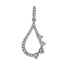 Anhänger 750/18K Weissgold Diamant 0.29ct.