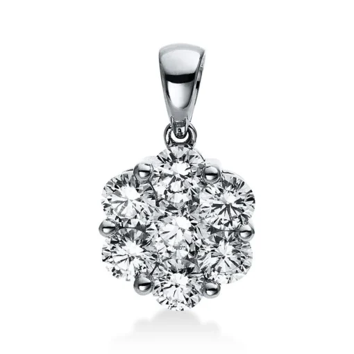 Anhänger 750/18K Weissgold Diamant 1.08ct.