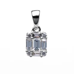 Anhänger 750/18K Weissgold Diamant 0.28ct.