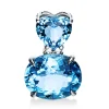 Anhänger 750/18K Weissgold Diamant 0.05ct. Topas 6.1ct.