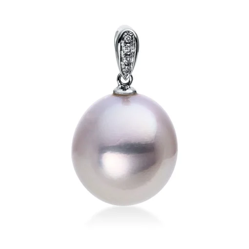 Anhänger 750/18K Weissgold Diamant 0.03ct.