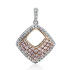 Anhänger 750/18K Weissgold/Rotgold Diamant 0.55ct.