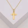 Anhänger Kreuz Gelbgold 750, 25x12mm