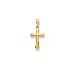 Anhänger Kreuz Gelbgold 750, 25x12mm