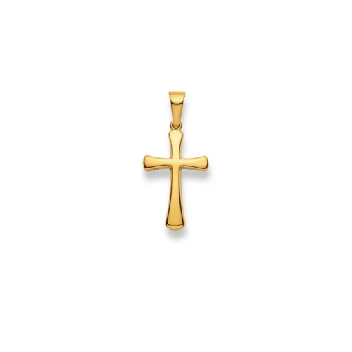 Anhänger Kreuz Gelbgold 750, 25x12mm