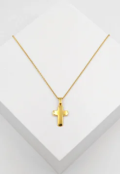 Anhänger Kreuz Gelbgold 750, 23x11mm