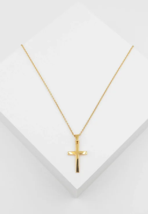 Anhänger Kreuz Gelbgold 750, 24x12mm