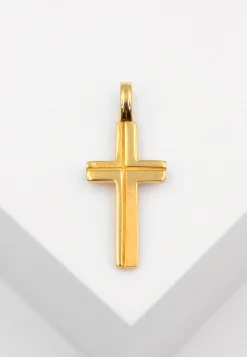 Anhänger Kreuz Gelbgold 750, 25x10mm