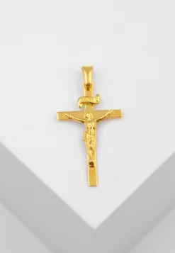 Anhänger Kreuz Gelbgold 750, 31x15mm